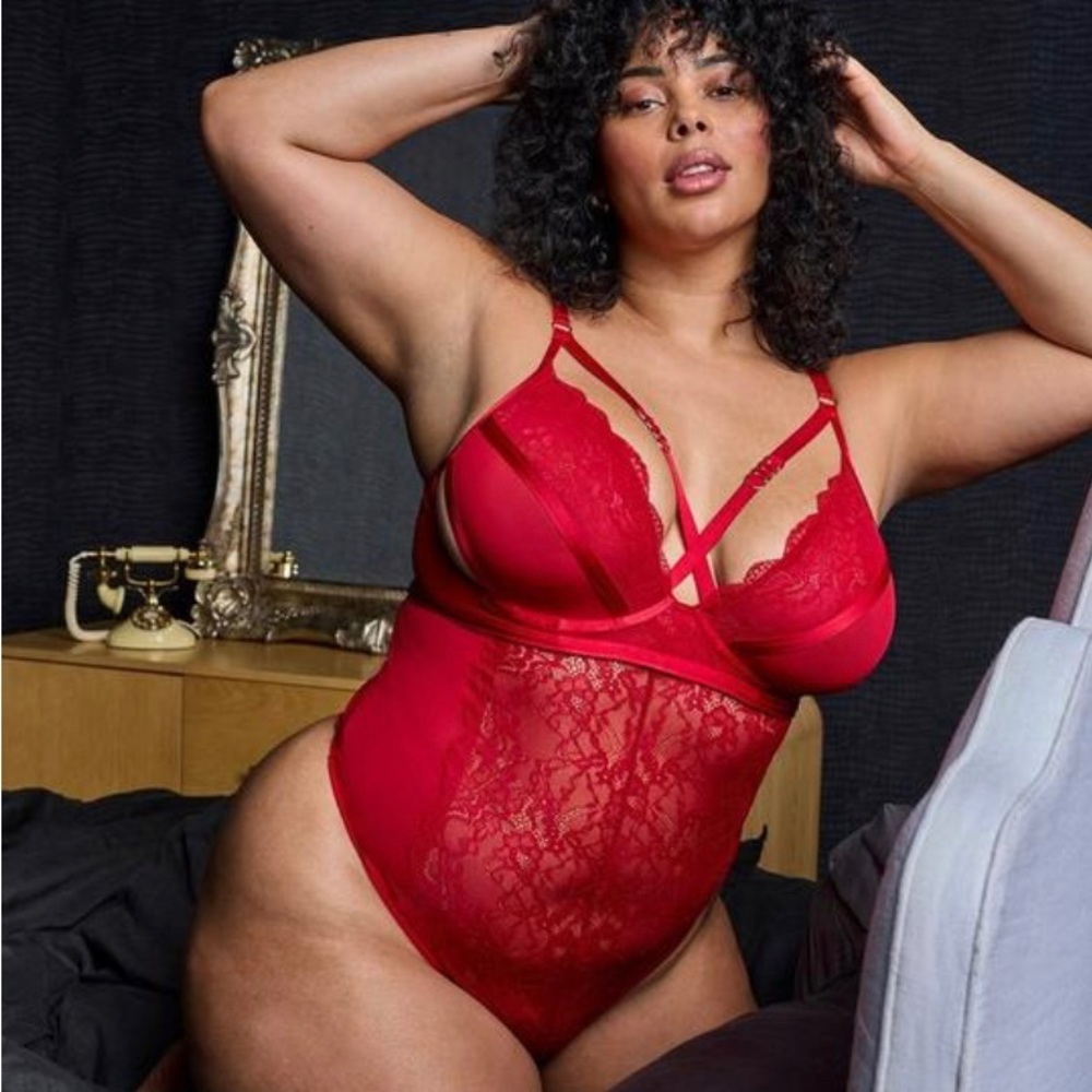 Torrid Red Lace Chemise